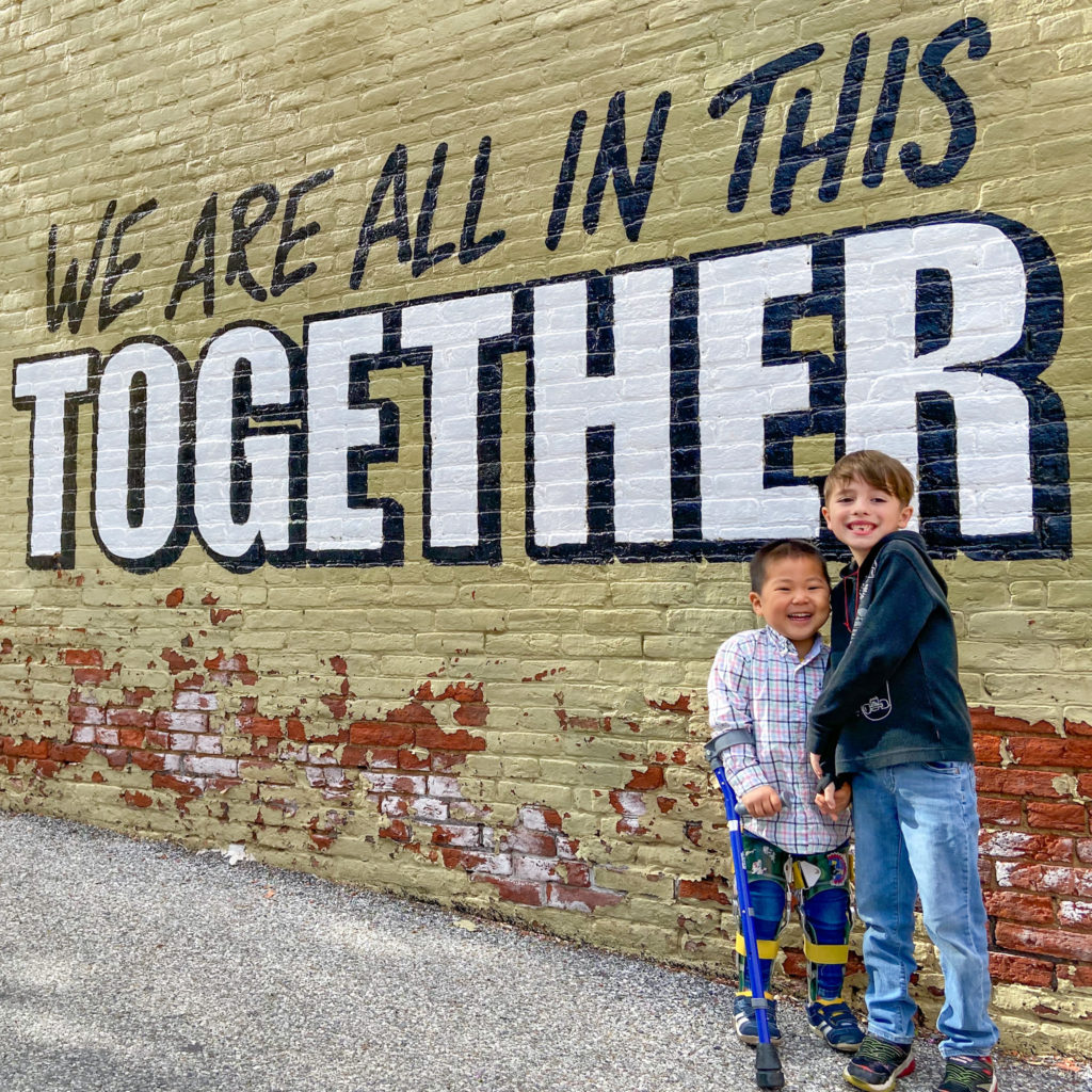 boys with street art