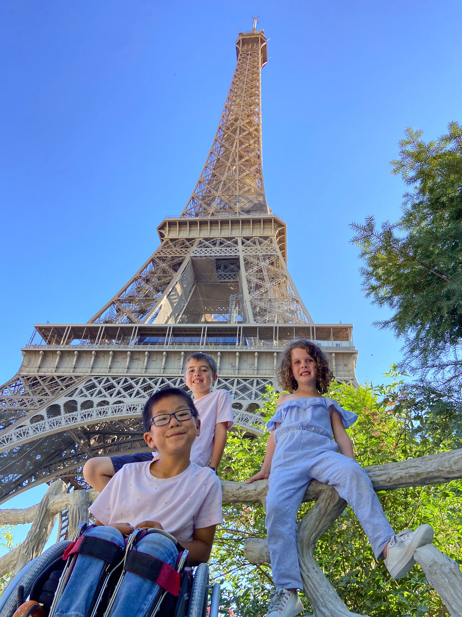 Eiffel Tower Paris Kids Suitcase on Wheels Paris Carry on 