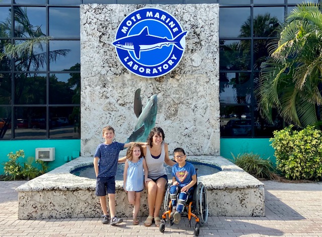 family at MOTE Marine laboratory