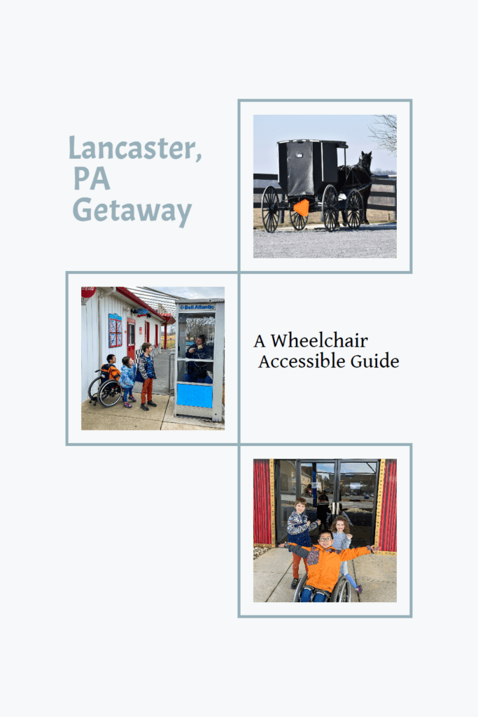 pinterest pin for wheelchair accessible lancaster pa getaway