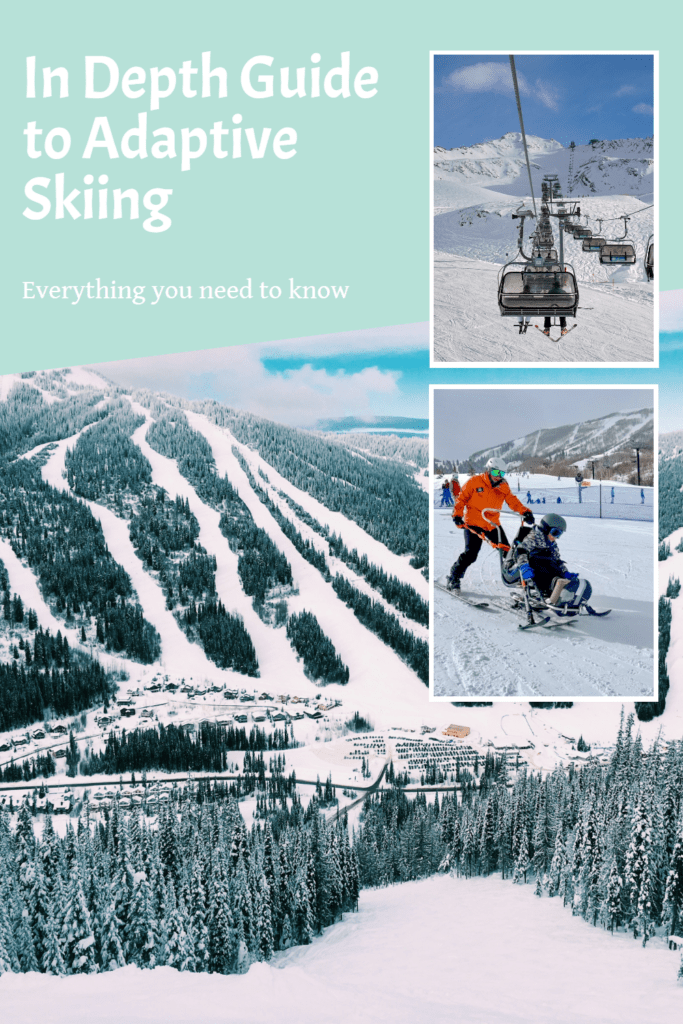In depth guide to adaptive skiing pinterest pin