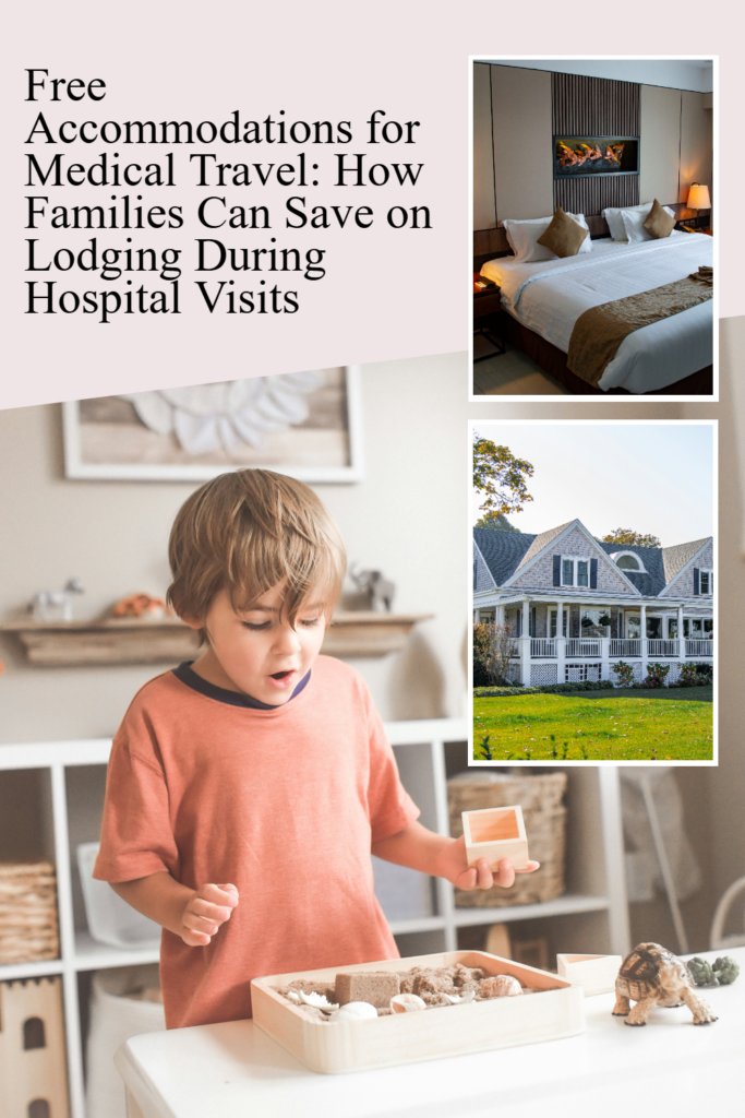 free accommodations for medical travel pinterest pin