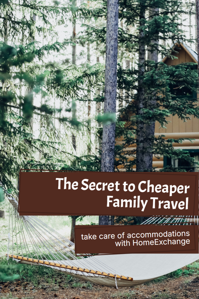 the secret to cheaper family travel pinterest pin